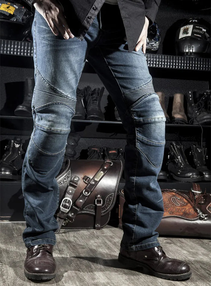 Motorcycle Pants Men Moto Protective Jeans