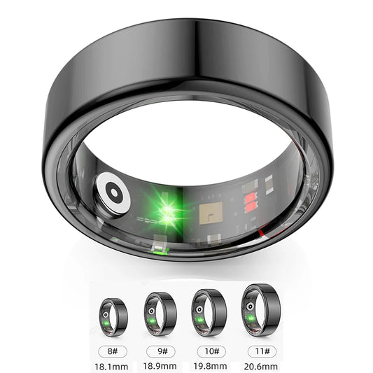 2024 Smart Ring Stainless Steel. Health Heart Rate Sleep Monitor Smart Ring