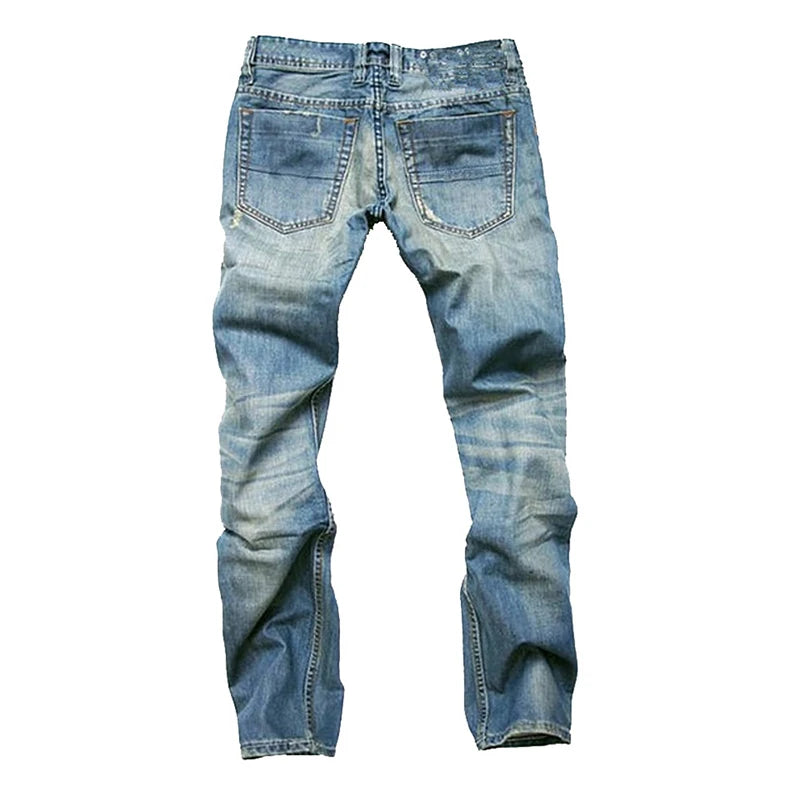 Hot Sale Casual Men Jeans Straight Cotton High Quality Denim Jeans