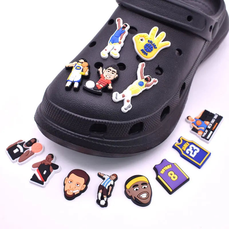 1pcs NBA Players Shoe Charms For Croc's