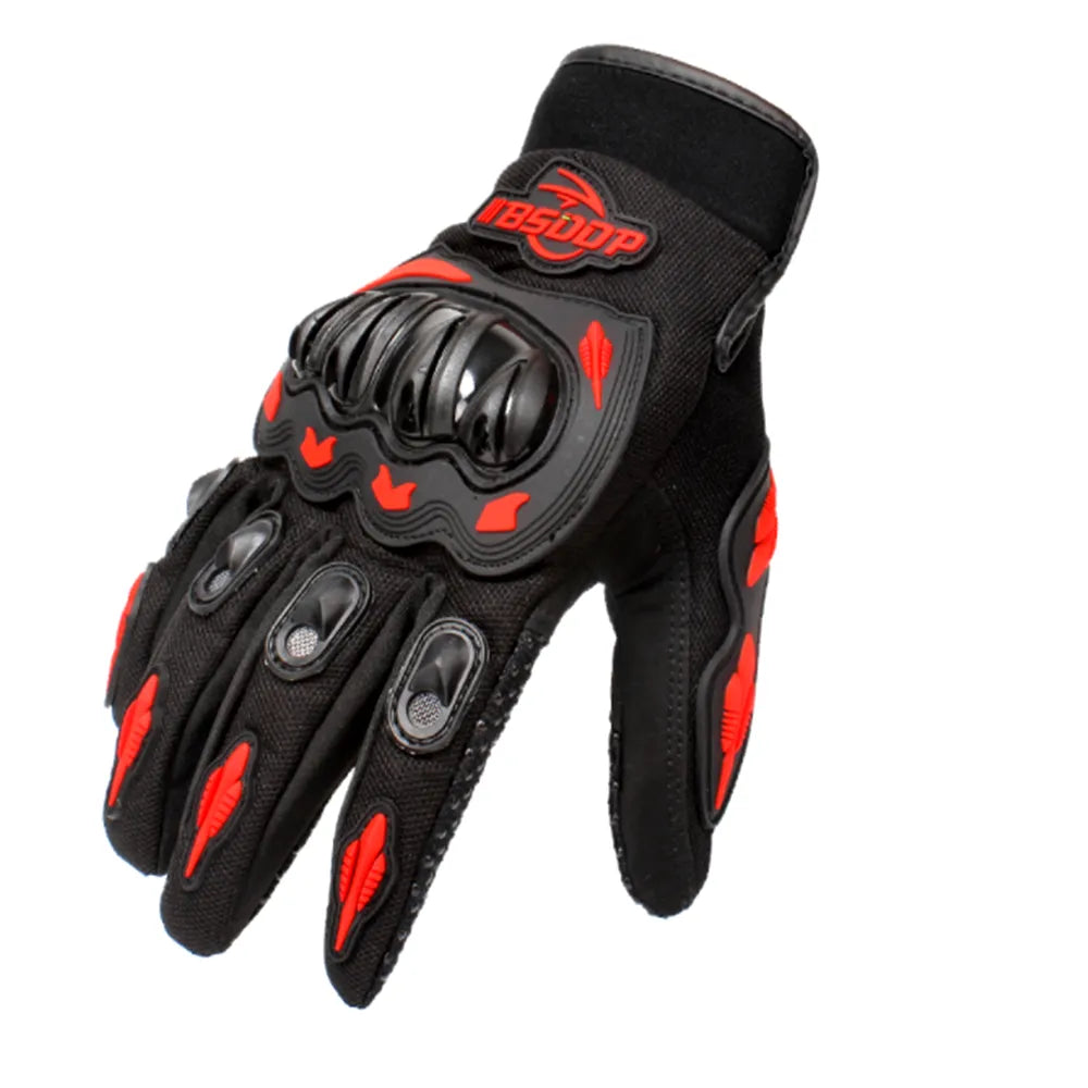 Summer Motorcycle Gloves Breathable Full Finger with Mobile Phone Touch